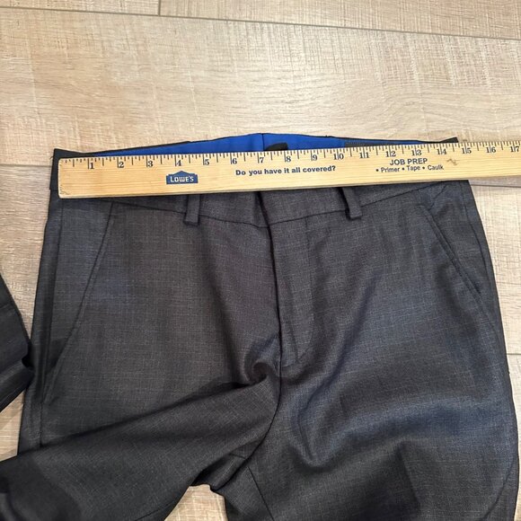 REACTION KENNETH COLE 2 PIECE SUIT CHARCOAL GRAY 36S COAT 30 X 30 - Picture 10 of 15